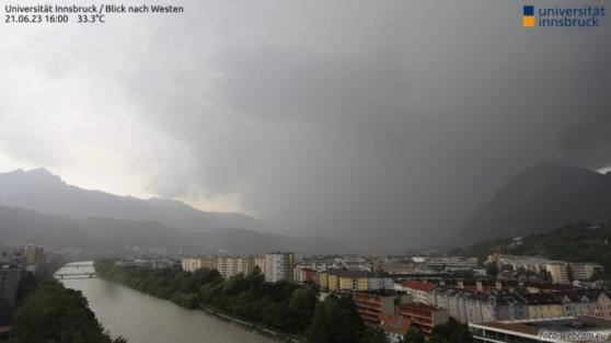 Starkregen nahe Innsbruck